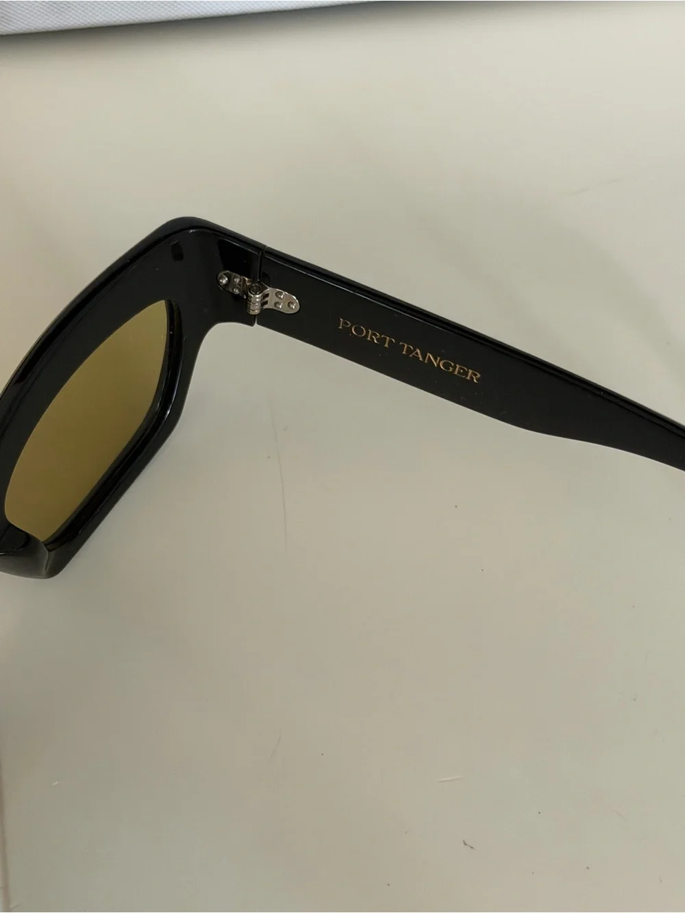 Port Tanger Black Sunglasses with Yellow Lenses - STYLE ARYEEN